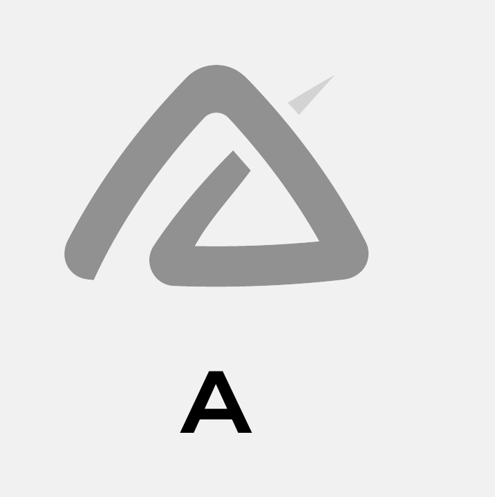 Construction study highlighting A within the Athledex symbol