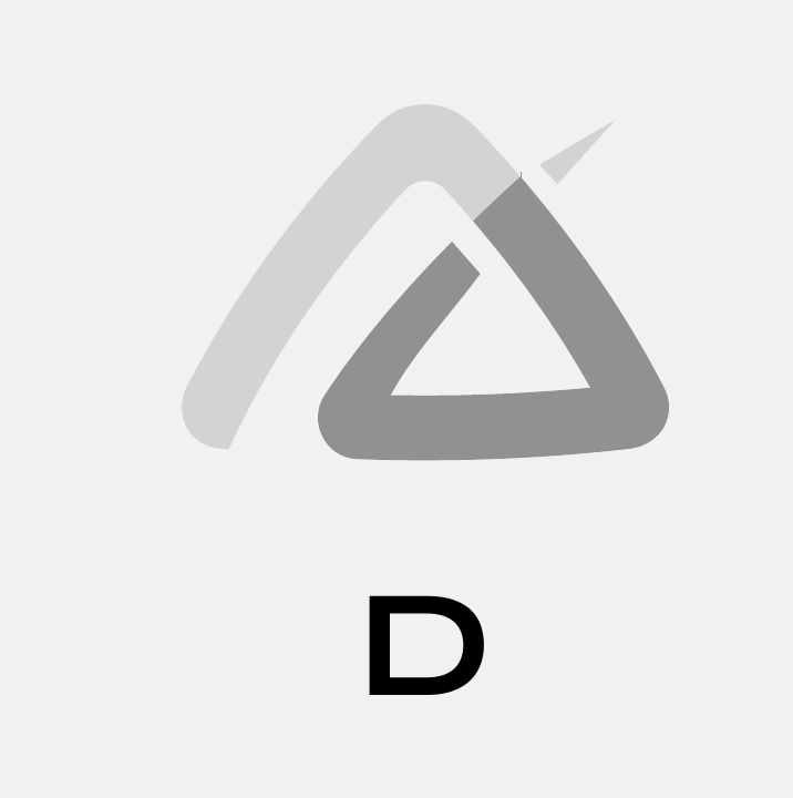 Construction study highlighting D within the Athledex symbol
