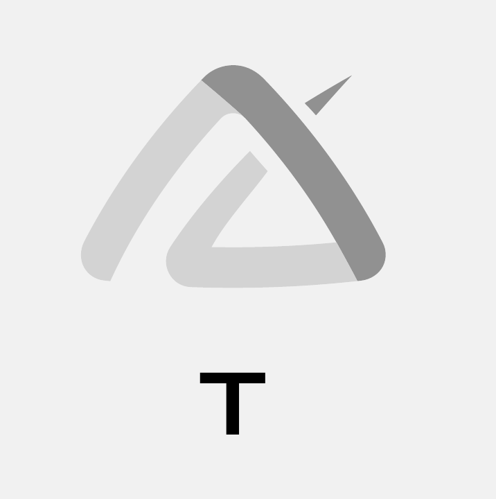 Construction study highlighting T within the Athledex symbol