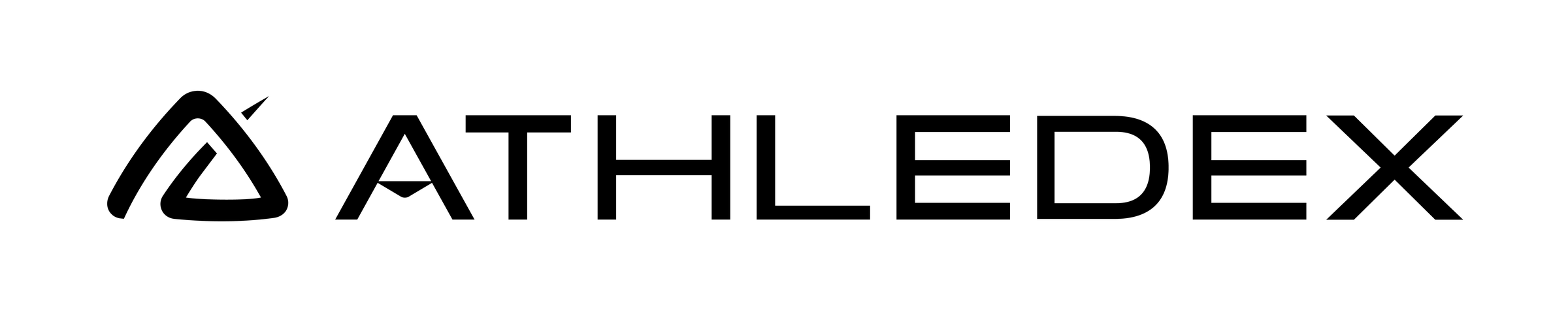 Athledex horizontal logo in black